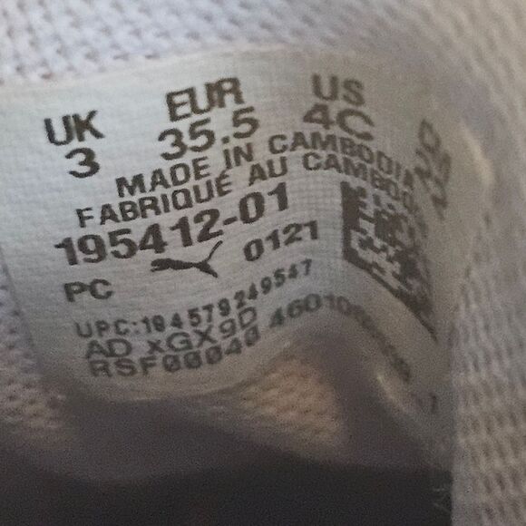 ENZO 2 Girls Puma size 3C 🌈 Colored tye dye - Picture 6 of 6